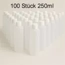 250 ml Kunststoff-Leerflaschen mit Schraubverschluss – 100 Stück im Vorteilspack